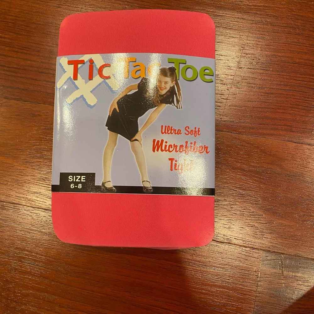 Tic Tac Toe Ultra Soft Microfiber Tights size 6-8